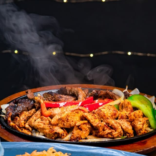 Combination Steak and Chicken Fajita.