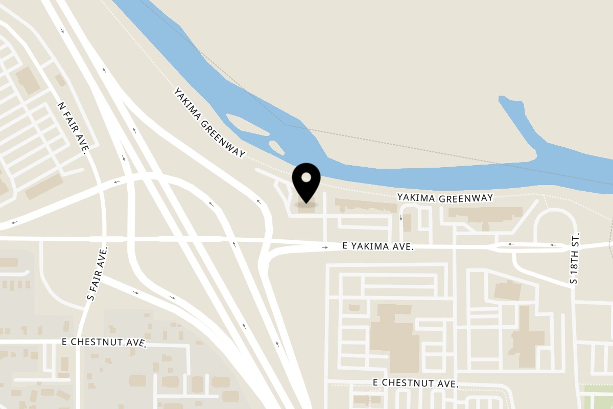 Map showing the location of El Mirador 2 on 1601 E Yakima Ave #2179 in Yakima